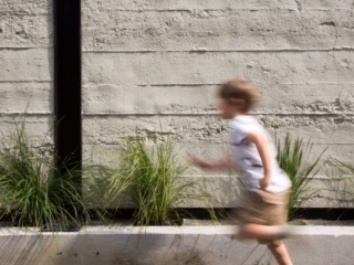 architectural grey roughcast concrete wall - muros