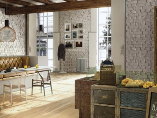 Muros White Loft Brick- Cafe Fitout