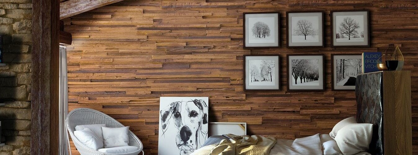 wooden wall panel for bedroom - muros
