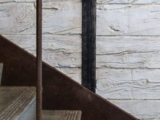 Commercial Hospitality - Bone Wooden Sleepers modern hallway bone wood wall panel - muros