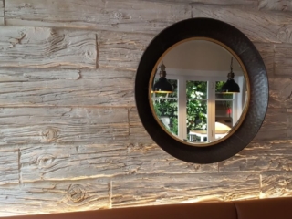 contemporary wood interior wall panel - muros
