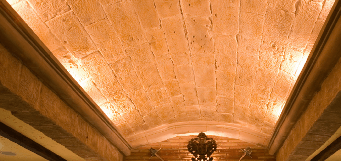 brick wall panel ceiling - muros