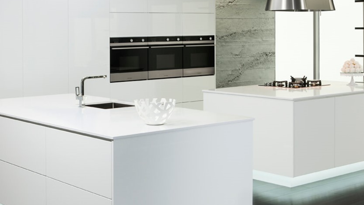 modern kitchen interior grey stone 3m wall panel - muros