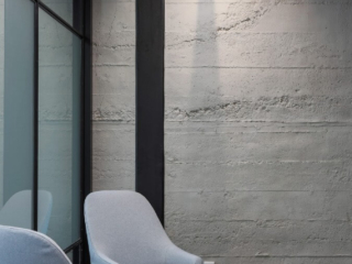 office grey roughcast concrete wall pane -muros