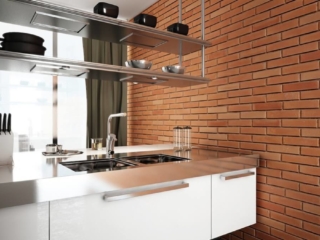 modern kitchen brick decor wall panel - muros