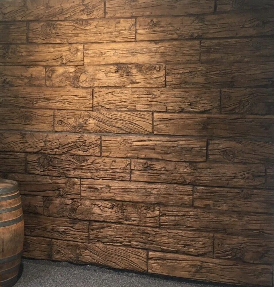 walnut wooden wall panel interior - muros