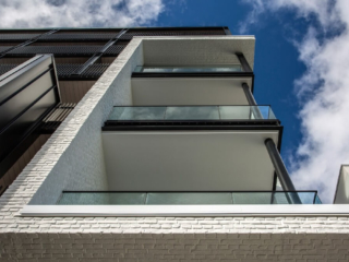 modern white brick wall panel - muros