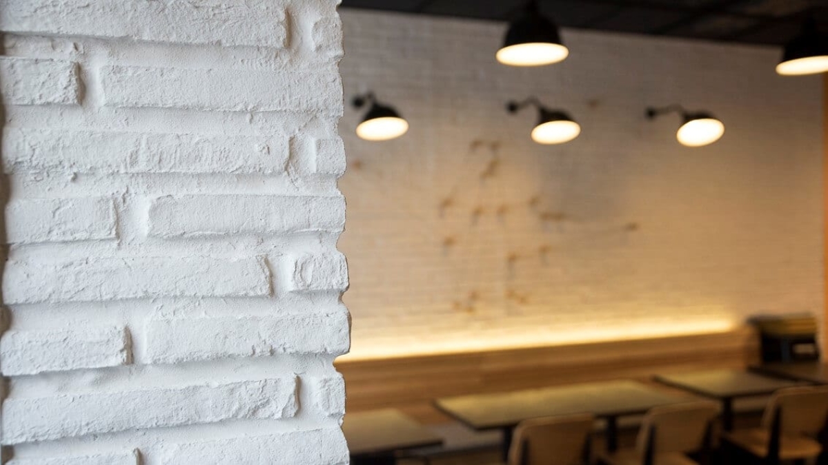 Muros brick slimline white for commercial Residential