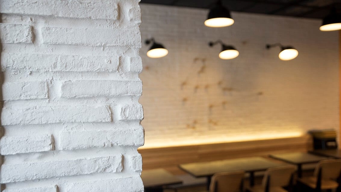 Muros brick slimline white for commercial Residential