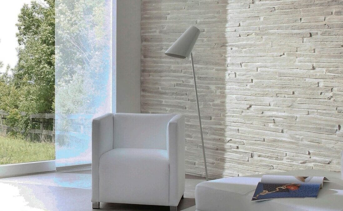 Muros Grey Schist Stone Slabs For Living Room Wall