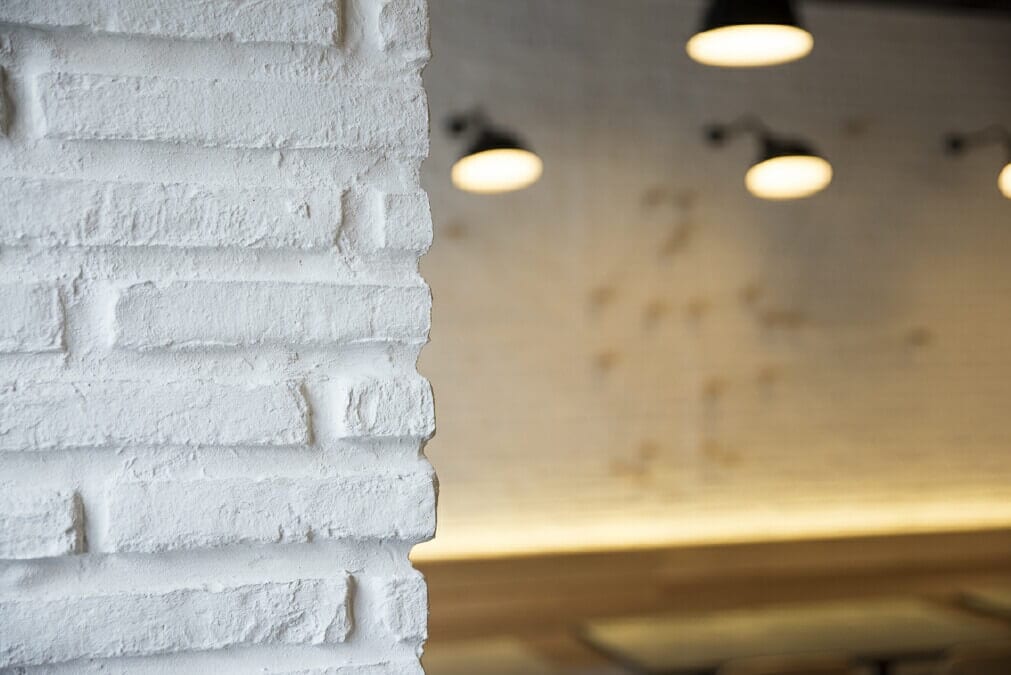 Muros White Slimline Brick-Restaurant Lighting