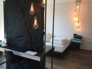 Residential Black Rock Bedroom Desk