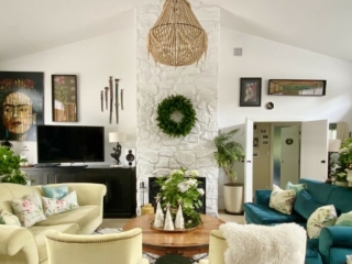 Residential Fireplace-Seca Stone-Painted White Veneer Stone Fireplace Muros Seca Stone-Painted White Stone Fireplace-Veneer Wall Panels