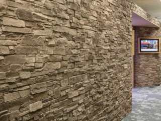 Commercial Workspace Anthracite Ledge Stone Office