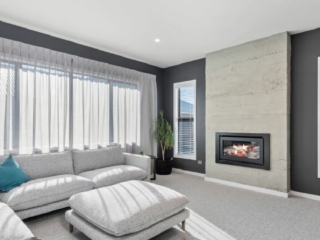 Residential Fireplace Living Room-Grey Roughcast Concrete-Havelock North Residential Fireplace Living Room Grey Roughcast Concrete Havelock North