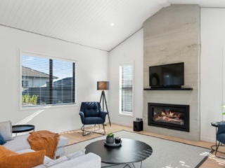 Residential Fireplace Living Room-Grey Roughcast Concrete-Showhome Residential Fireplace Living Room Grey Roughcast Concrete Showhome
