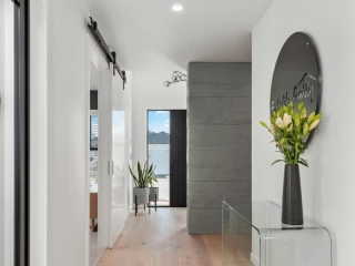 Residential-Grey Roughcast Concrete-Entrance Columnh-Havelock North Residential Grey Roughcast Concrete Entrance Columnh Havelock North
