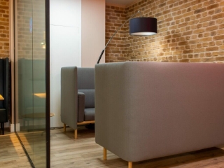 Commercial Workspace Brown Loft Brick Office Design