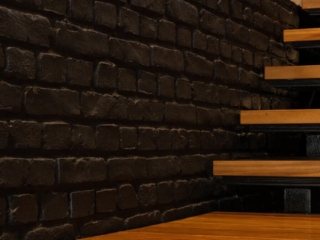 Commerical-Black Loft Brick-Staircase Commerical Black Loft Brick Staircase