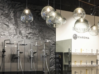 Commercial Promotional Black Rock Repainted Product Display