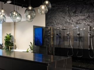 Commercial Promotional Repainted Black Rock GWA Product Display