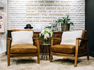 Commercial Retail White Loft Brick Signwriting Wanaka