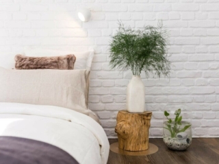 Residential White Loft Brick Bedroom The Block NZ