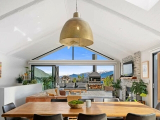 Residential Wooden Beams Painted Ceiling Queenstown NZ