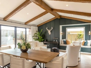 Residential Wooden Beams Showhome NZ