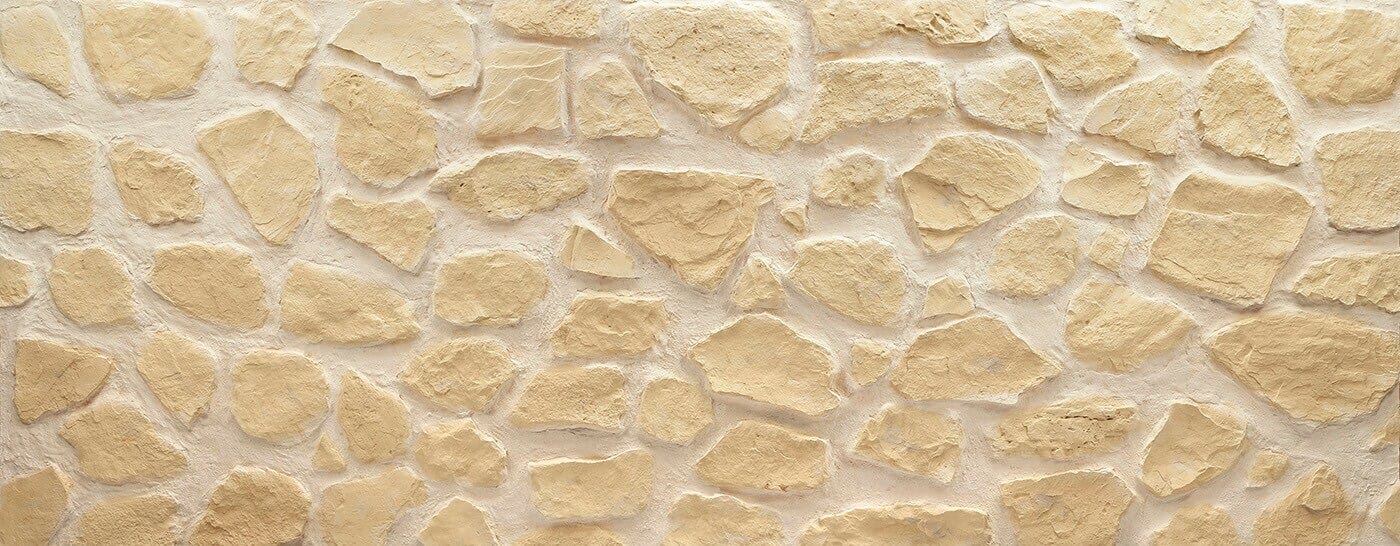 Muros White Castilian New Masonry Stone wall panel
