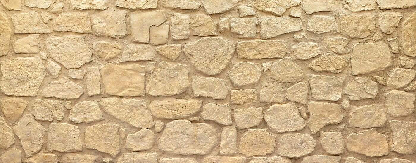 Muros White Castilian Old Masonry Stone wall panel