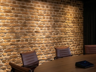Commercial Workspace Brown Loft Brick Team Cabling