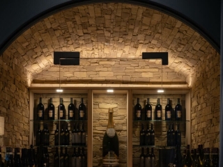 Commercial Hospitality Earth Ledge Stone Wine cellar