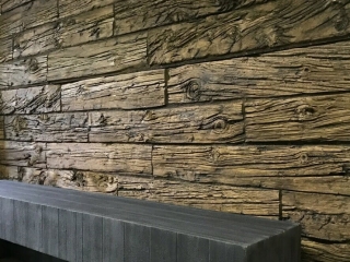 Commercial Hospitality Walnut Wooden Sleepers Horizontal