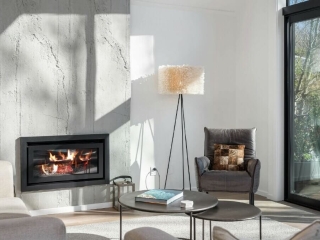Residential Fireplace-Grey Roughcast Concrete-Lake Tarawera Residential Fireplace Grey Roughcast Concrete Lake Tarawera