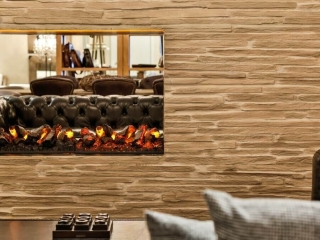 Residential Fireplace-Grey Schist Stone-NZ Residential Fireplace Grey Schist Stone NZ