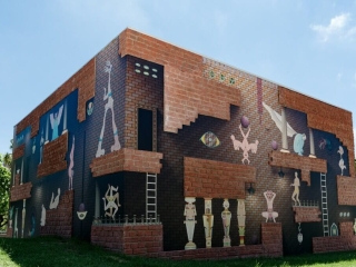 Commercia Institution Burnt Red Loft Brick CHristchurch Art Gallery
