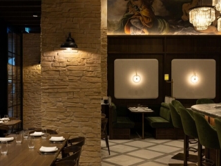 Commercial Hospitality White Castilian Ashlar Stone Bossi Columns Auckland