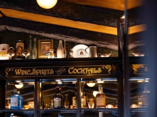 Commercial Hospitality WoodenCeiling Beam Panels My Little Pub