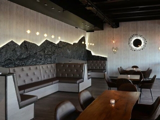 Commercial Hospitality Black Rock Wall Feature