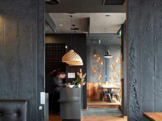 Commercial Hospitality Black Roughcast Concretei