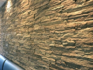 Commercial Hospitality Earth Strata Stone Feature Wall