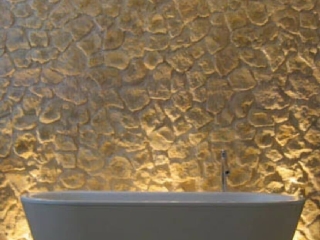 Residential Bathroom White Castilian Flint Stone