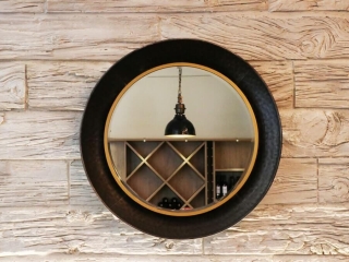 Commercial Hospitality Bone Wooden Sleepers Mirror