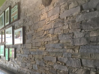 Commercial Hospitality Grey Ledge Stone Restaurant Wall