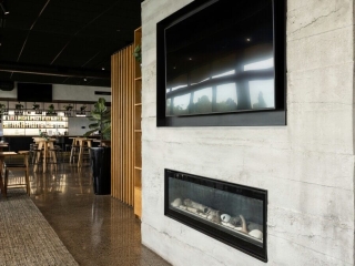 Commercial Hospitality-Grey Roughcast Concrete-Tieke Golf Club Commercial Hospitality Grey Roughcast Concrete Tieke Golf Club
