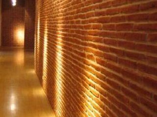 Commercial Hospitality Red Slimline Brick Hallway