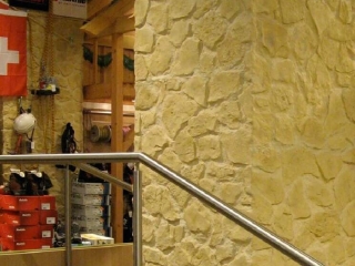 Commercial Retail White Castilian Flint Stone Column