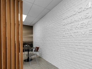 Commercial Workplace White Loft Brick Office