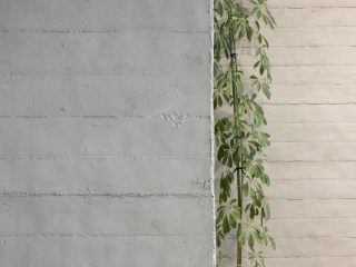 Commercial Workspace Grey Concrete Boards Reception Walls